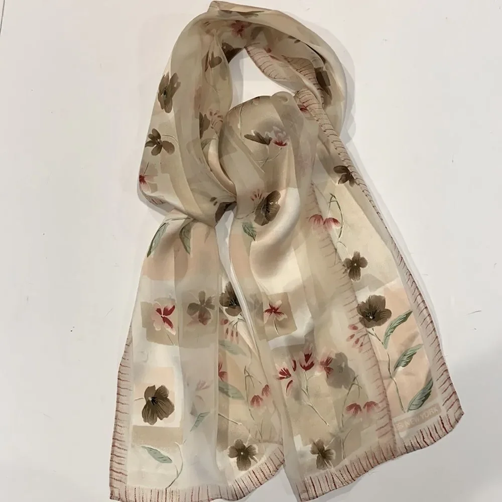 Jones New York‎ Silk Floral Scarf